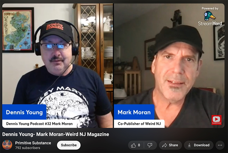 Weird NJ’s Mark Moran on Primitive Substance Podcast